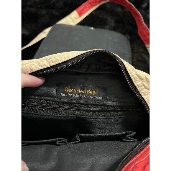 Recycled Cement Bag Elephant purse Portland cement shoulder bag colorful - Picture 5 of 6